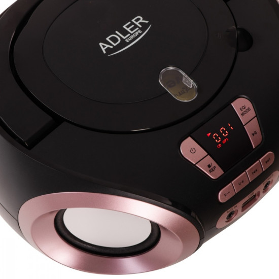 Radio Boombox CD MP3 AD1181 czarno-miedziany