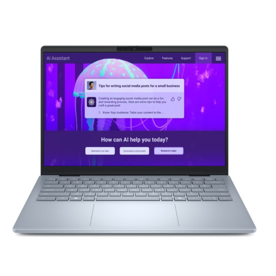 Laptop Dell 14 Plus DB14250 Win11Pro Ultra 7 256V/16GB/512GB SSD/14.0 2.5K/Arc/FgrPr/WLAN + BT/Backlit Kb/4 Cell