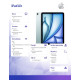 iPad Air 11 cali WiFi 256GB Niebieski