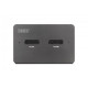 Stacja dokująca USB-C 3.2 Gen2 dla dysków SSD M.2 Duo NVMe oraz SATA (max. 2x 4 TB) z czytnikiem kart SD-Express 7.1 (max. 2 TB), czarna