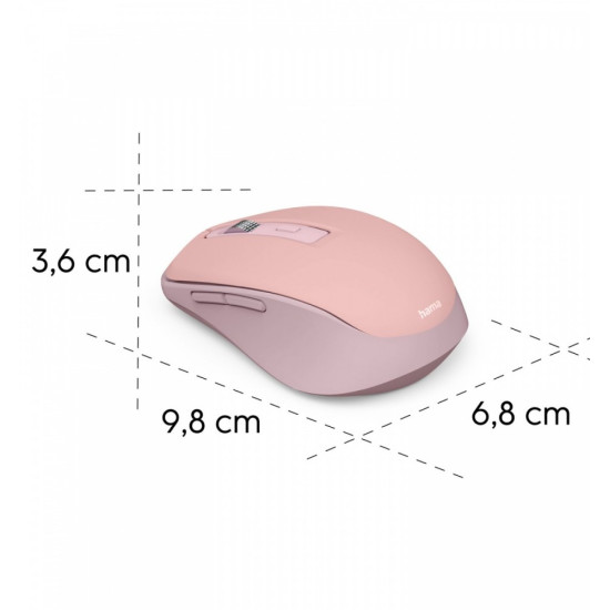 Mysz multi device WM-450 różowa 