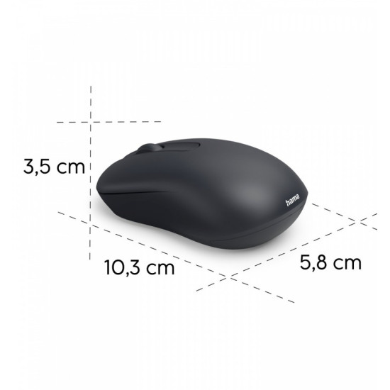 Mysz bezprzewodowa WM-100 czarna 