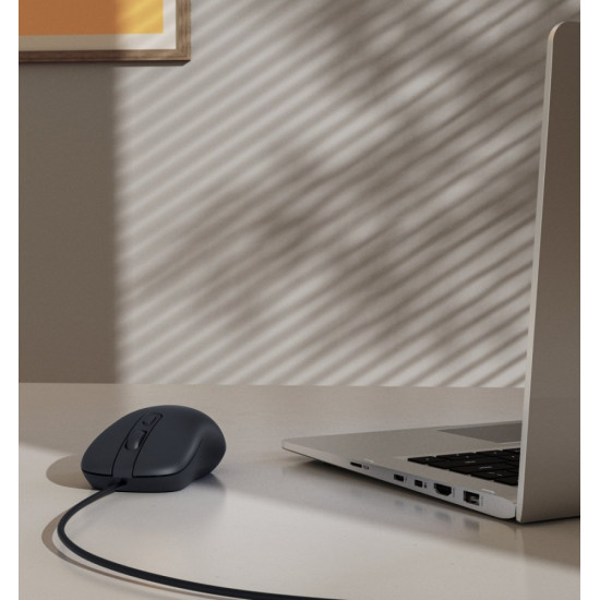 Mysz przewodowa usb-C CM-200 czarna 