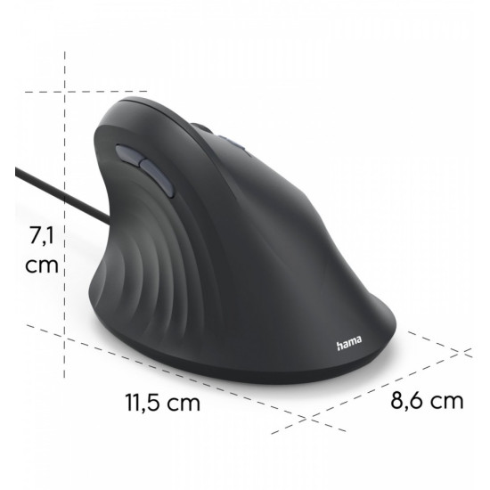 Mysz ergonomiczna przewodowa ECM-500 