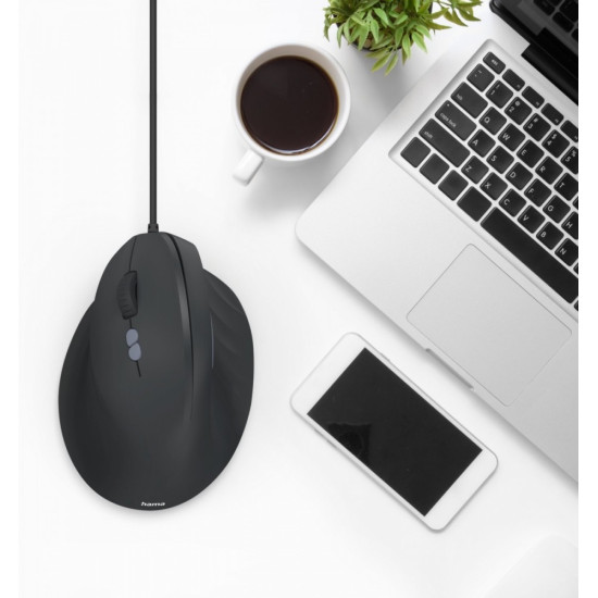 Mysz ergonomiczna przewodowa ECM-500 dla leworęcznych 