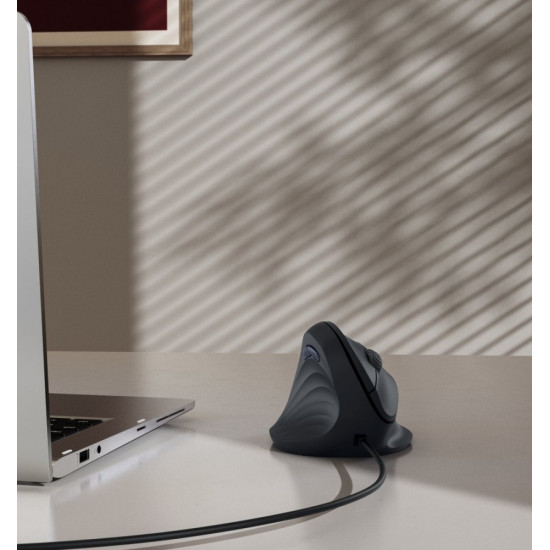 Mysz ergonomiczna przewodowa ECM-500 dla leworęcznych 
