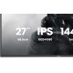 Monitor 27 cali GB2741HSU-B1 IPS,FHD,144Hz,1ms,2xUSB,350cd,HDMI,DP, HAS (150) PIVOT 