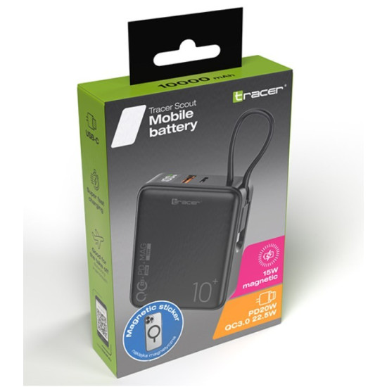 Powerbank Scout 1000mAh MAG+PD+QC 