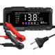 Mikroprocesorowa ładowarka 12V 6A | Prostownik z funkcją naprawy do akumulatora AGM GEL LiFePO4 | LCD 