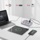 Listwa zasilająca MCE393 W 4 gniazdka, 3xUSB, 110-240V AC 50/60Hz. 2.1A max 2500W, 3m biała