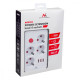Listwa zasilająca MCE393 W 4 gniazdka, 3xUSB, 110-240V AC 50/60Hz. 2.1A max 2500W, 3m biała