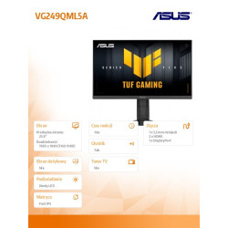 Monitor 23.8 cala VG249QML5A IPS 240Hz HDMIx2 DP