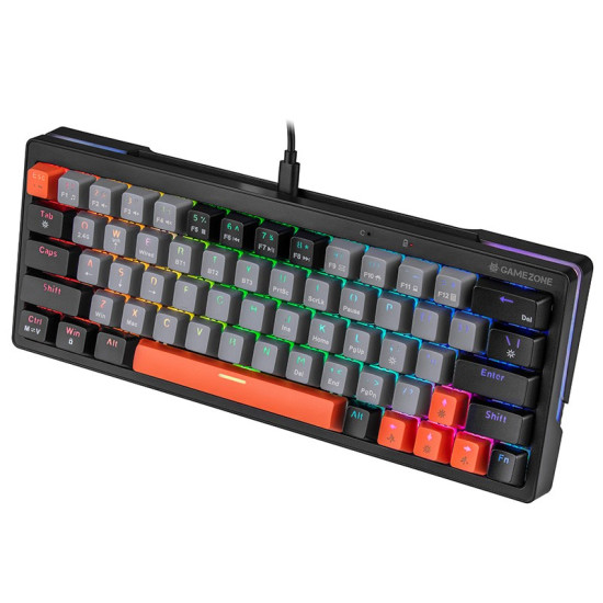 Klawiatura mechaniczna Gamezone EVO1 HOT SWAP 63 Szary 