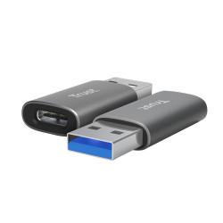 Adapter Calyx USB-C do USB-A dwupak szary