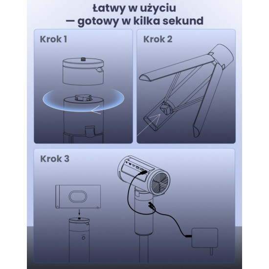 Powerbank ze strojakiem Tripod P0X1