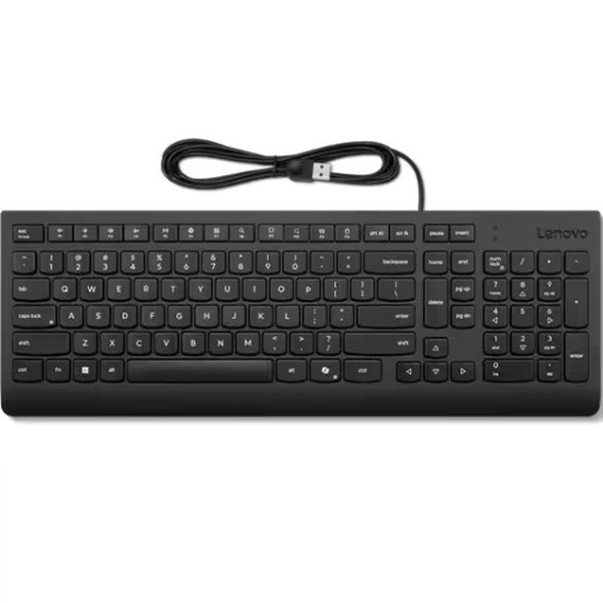 Klawiatura przewodowa Essential czarna US English 4Y41R64633 