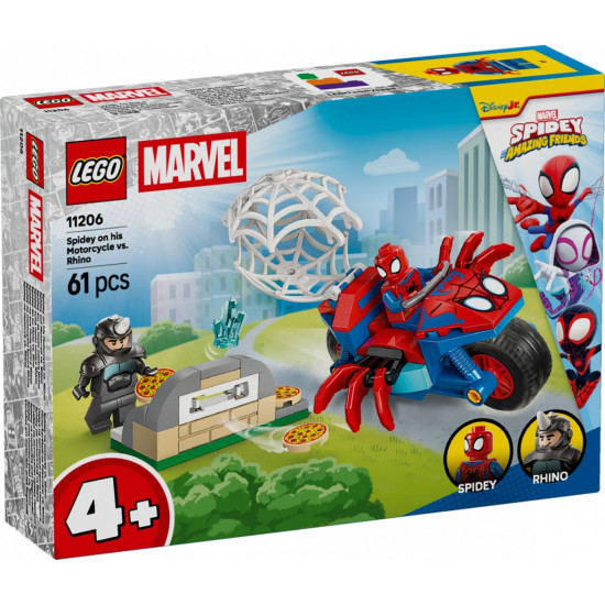 Klocki SPIDEY 11206 Spidey na motocyklu kontra Rhino