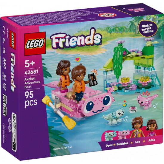 Klocki Friends 42681 Przygoda na aksolotlowej łodzi