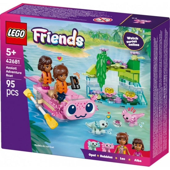 Klocki Friends 42681 Przygoda na aksolotlowej łodzi