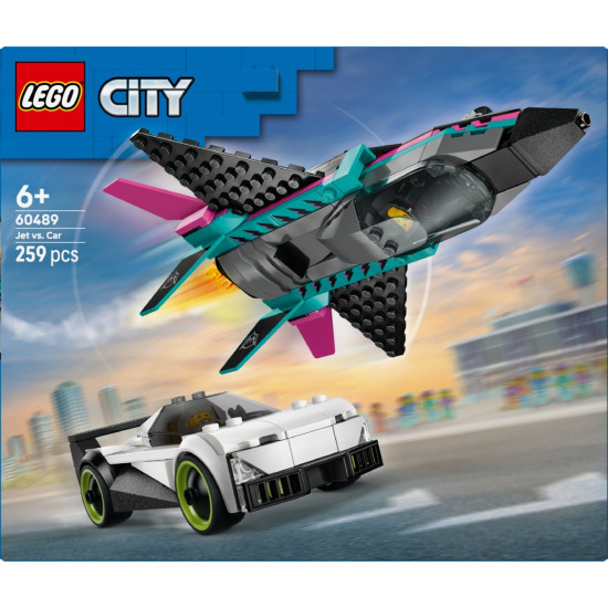 Klocki City 60489 Odrzutowiec kontra samochód