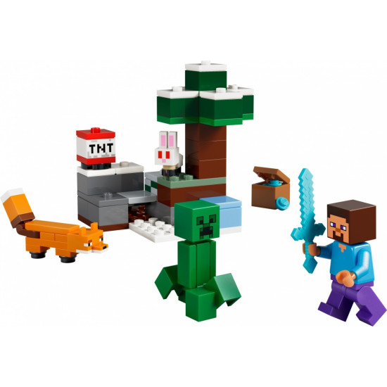 Klocki Minecraft 21583 Przygoda Stevea w tajdze