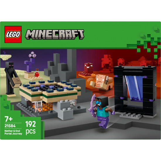 Klocki Minecraft 21584 Podróż przez portal Netheru i Kresu
