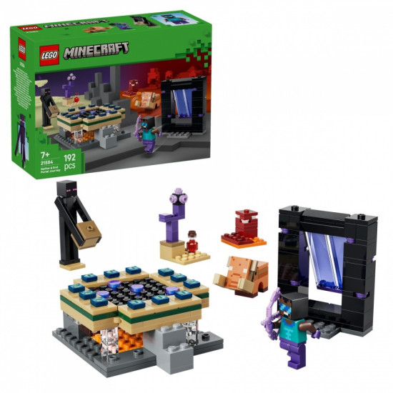 Klocki Minecraft 21584 Podróż przez portal Netheru i Kresu