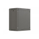 Szafa instalacyjna rack wisząca 19 cali 12U 540x350 czarna drzwi przeszklone (flat pack)