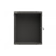 Szafa instalacyjna rack wisząca 19 cali 12U 540x350 czarna drzwi przeszklone (flat pack)