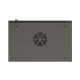 Szafa instalacyjna rack wisząca 19 cali 12U 540x350 czarna drzwi przeszklone (flat pack)