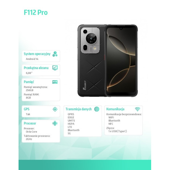 Smartfon F112 Pro black 