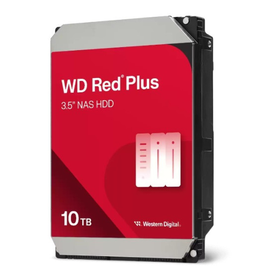 Dysk HDD Red Plus 10TB 3,5' 512MB/7200RPM WD100EFGX 