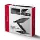 STND-LRB Podstawa do laptopów aluminiowa 10-17,3 cala regulowana wysokość, obrotowa o 360 stopni, Czarna
