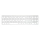 Klawiatura bezprzewodowa - aluminiowa Mac dongle USB-C Silver 