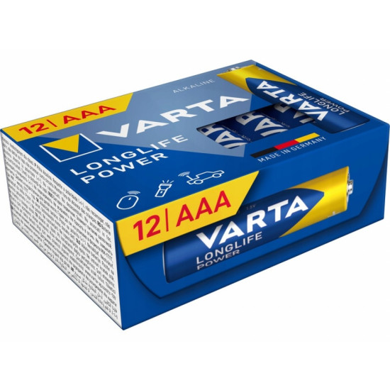 Baterie Alkaliczne R3(AAA) Longlife Power 12P NEW 