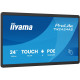 Monitor 23.8 cala ProLite TW2424AS-B3P POJ.10PKT.24/7,ANDROID14, IPS, USB-C, 2x5W, RJ45,dubbele microfoon, antireflectiecoating, PoE, iiSignage