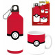 Butelka bidon 500ml aluminium + kubek Pokemon 