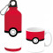 Butelka bidon 500ml aluminium + kubek Pokemon 