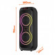 Głośnik bluetooth power audio MAX MT3185 Bluetooth 5.3+EDR/TWS/MP3/MicroSD/USB/AUX/Radio FM/Karaoke/USB-C/RMS 120W/ PMPO 1400W