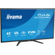 Monitor 43 cale X4373UHSU-B2 4K,VA,2xHDMI,DP,USBCdock (PD95W), 4000:1, USB HUB x4 (2x Type-A, 2x Type-C), KVM, 2 x 7W,450 cd/m2 