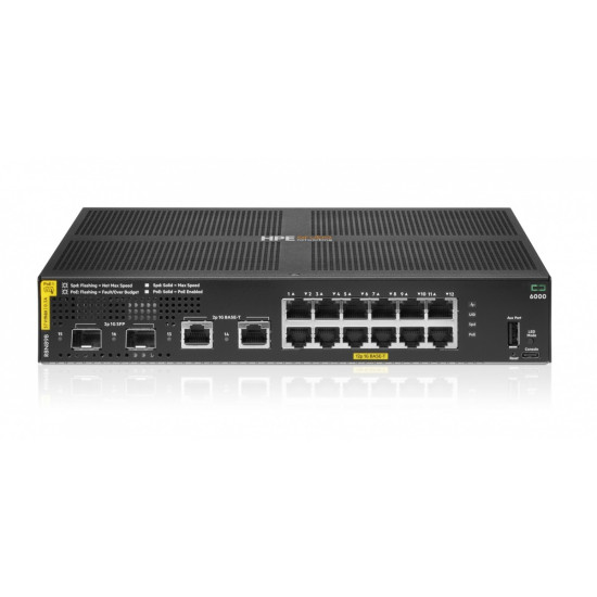 Przełącznik Aruba Networking 6000 12G Class4 PoE 2G/2SFP 139W R8N89B