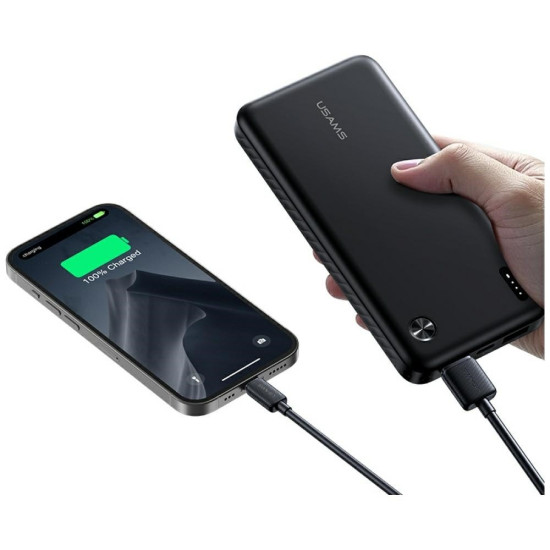 Powerbank PB83 10000mAh PD 2xUSB-A USB-C czarny 
