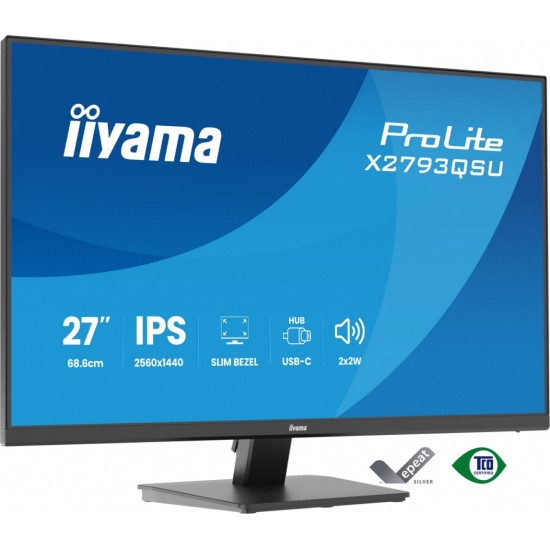 Monitor 27 cali X2793QSU-B1 IPS, QHD, HDMI, DP, 2xUSB 