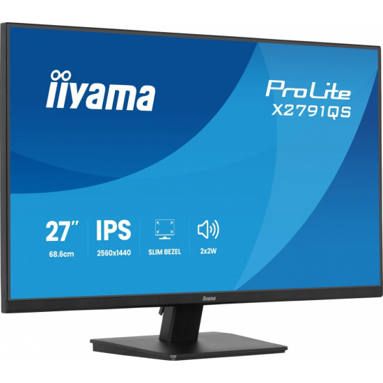 Monitor 27 cali X2791QS-B1 IPS, QHD, 120Hz, HDMI, DP, 2xUSB, 1500:1, 350cd, 2x2W, cienka ramka z 4 stron