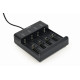 Ładowarka akumulatorów USB Ni-MH + Li-ion, czarna
