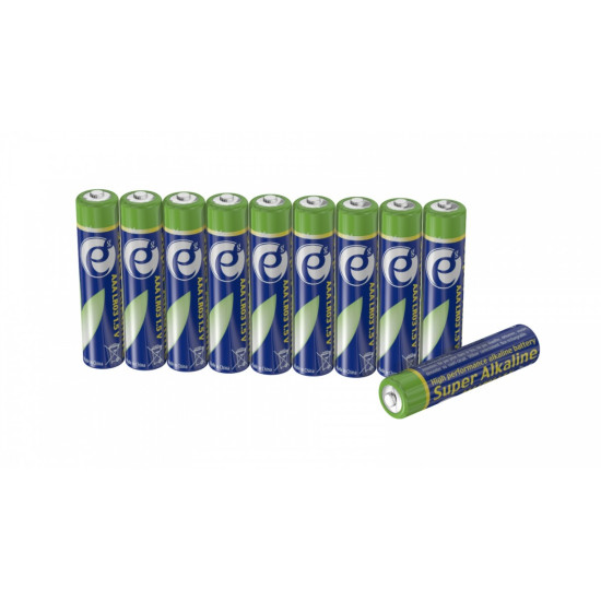 Baterie super alkaliczne AAA, 10 sztuk 
