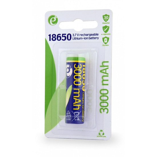 Akumulator litowo-jonowy typ 18650 (10C), 3.7V, 3000mAh z płaskimi biegunami