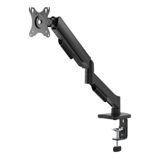 Ramię biurkowe na jeden monitor z portami USB,          regulowane,  od 17 do 32 cali, obciążenie do 9kg