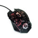Mysz optyczna LED, 6-przyciskowa, USB, czarna 