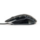 Mysz optyczna LED, 6-przyciskowa, USB, czarna 